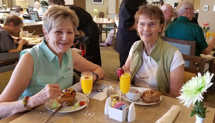 Anthem residents at cottage groundbreaking brunch