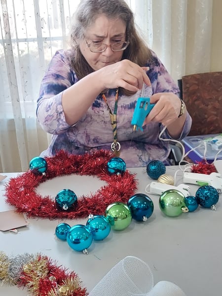 River Park (TX) residents put together some incredible wreaths to decorate their doors.