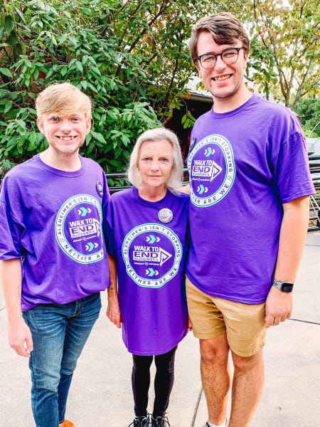 Knoxville (TN) families came out to support The Walk To End Alzheimer's.