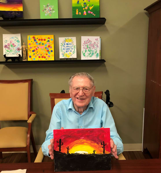 An Oaks resident presents his finished artwork and it looks amazing!