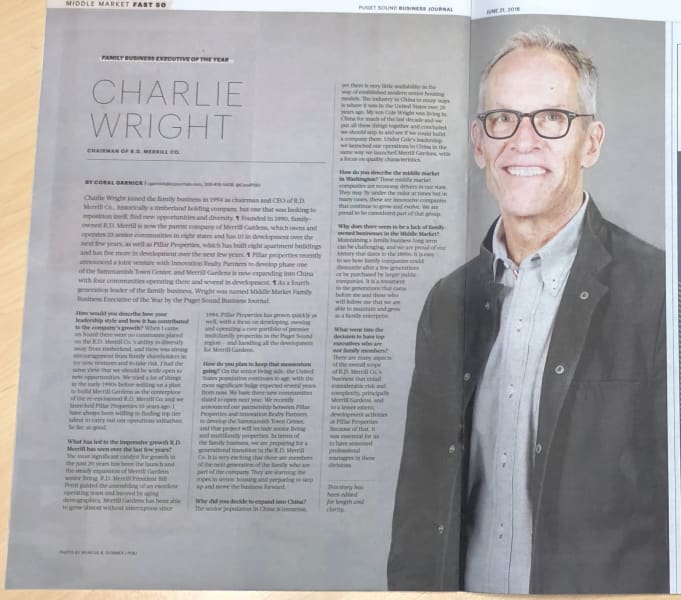 Charlie Wright honored as Family Business Executive of the Year 2019