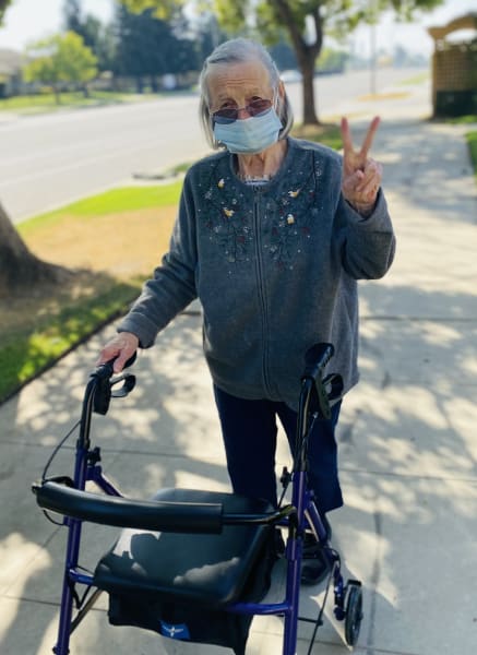 Clovis residents enjoying a nice walk under the sun!