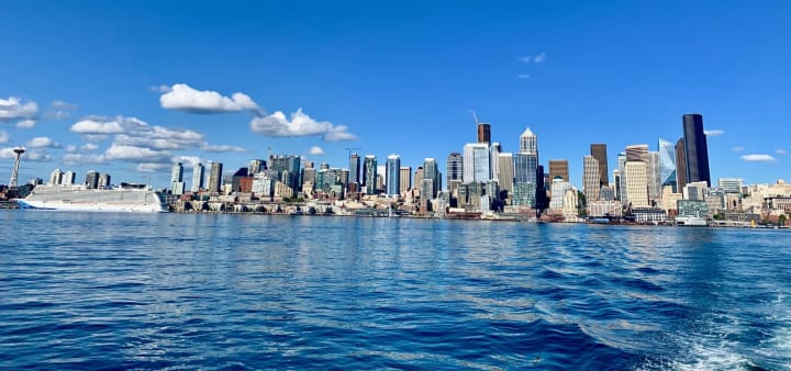 Seattle skyline from the water taxi outing