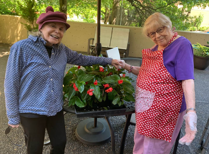 Garden Club members at Merrill Gardens at First Hill