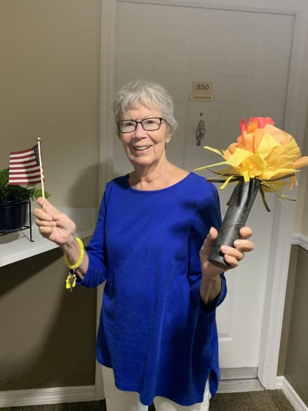 Barkley Place residents held the torch high and proud during each leg of the passing of the torch ceremony.