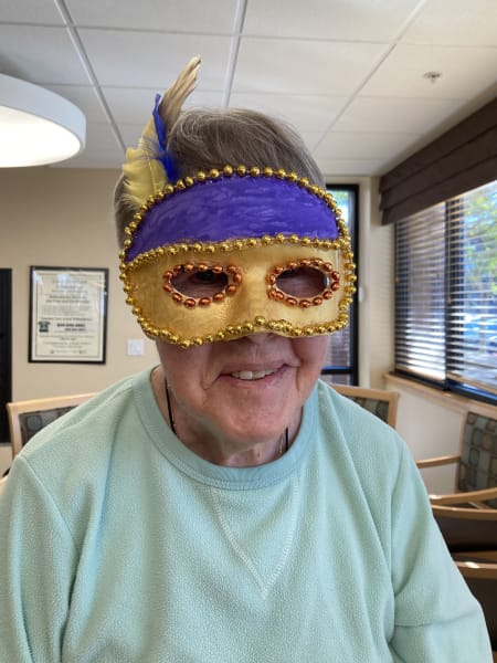 Bankers Hill (CA) residents made amazing Mardi Gras masks!