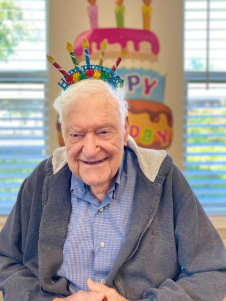 A surprise birthday party for James's 98th birthday!