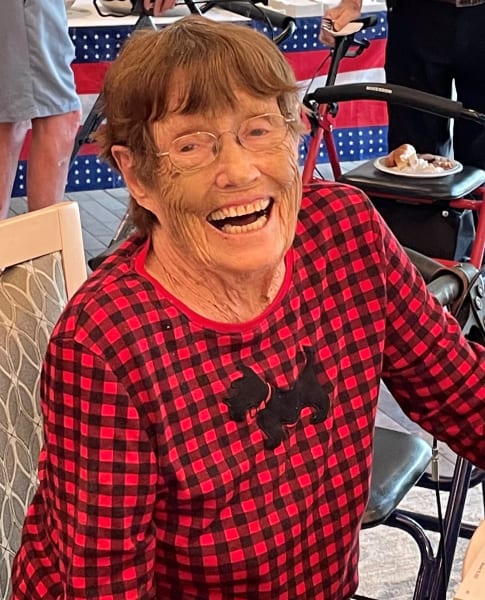 Carolina Park (SC) residents were all smiles during their delicious Fourth of July barbeque.