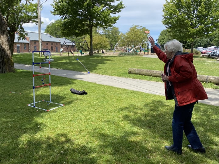 Ladder golf was a big hit!