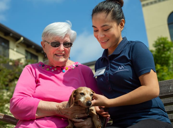 Pets are welcome at Merrill Gardens