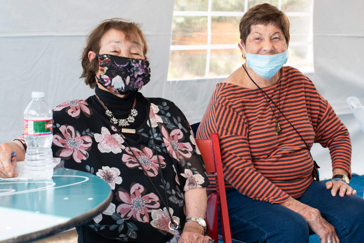 Bankers Hill residents get ready for their booster shots.