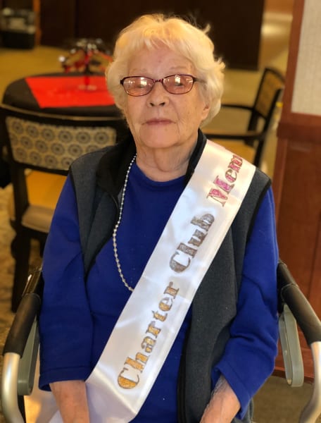 One of the first residents at Merrill Gardens at The University