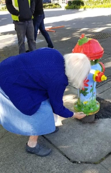 Merrill Gardens at Renton Centre adopts a hydrant