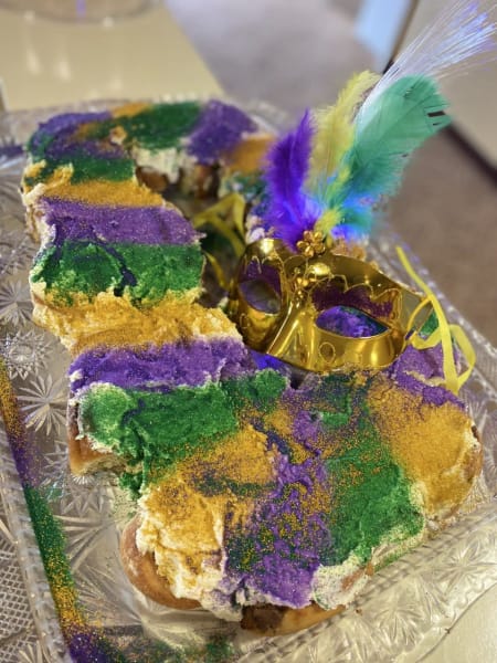 The Pines (CA) had an incredible King Cake in honor of Mardi Gras.