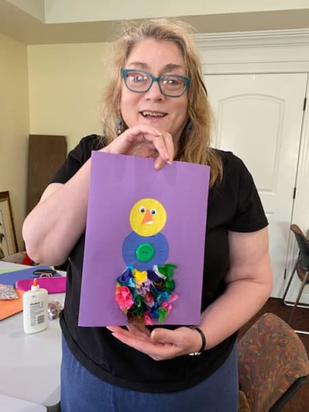 River Park (TX) residents got into their crafts and created art!